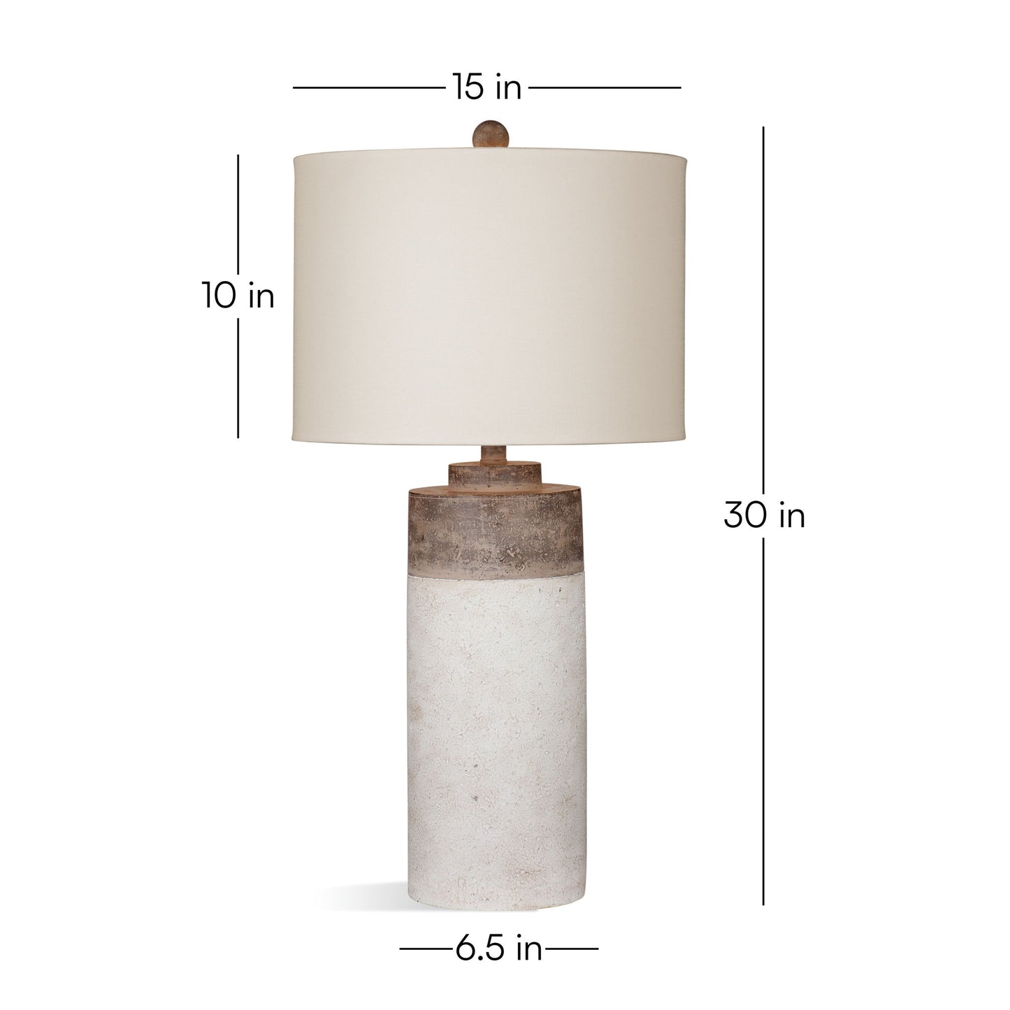 Lamar - Table Lamp - White