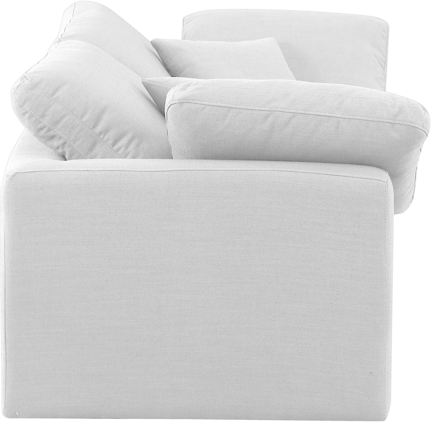 Indulge - Linen 2 Piece Modular Sofa - White