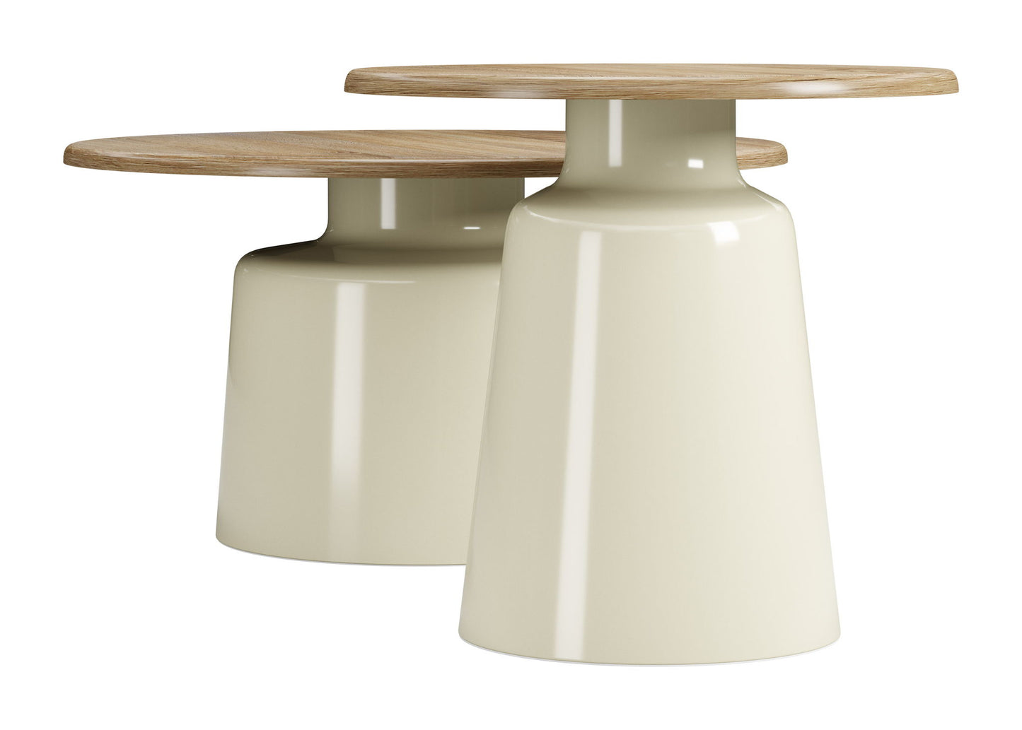 Lireen - Coffee Table Set - Natural / Ivory