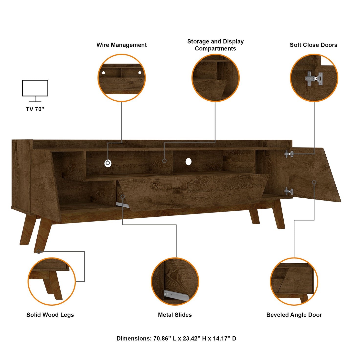 Manhattan Marcus - 71" TV Stand