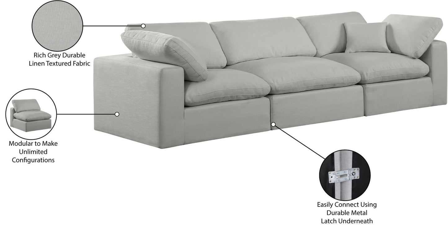 Comfy - Linen Modular Sofa 3 Seats