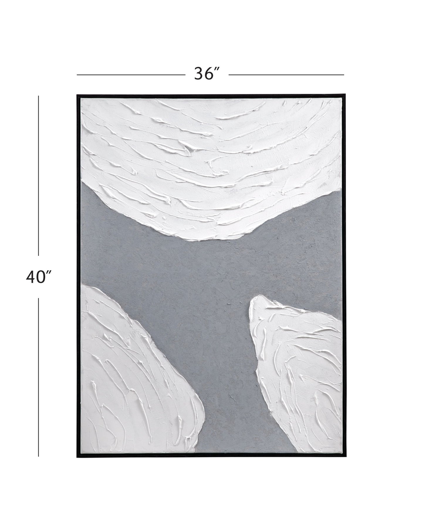 Osceola Canvas Art - White