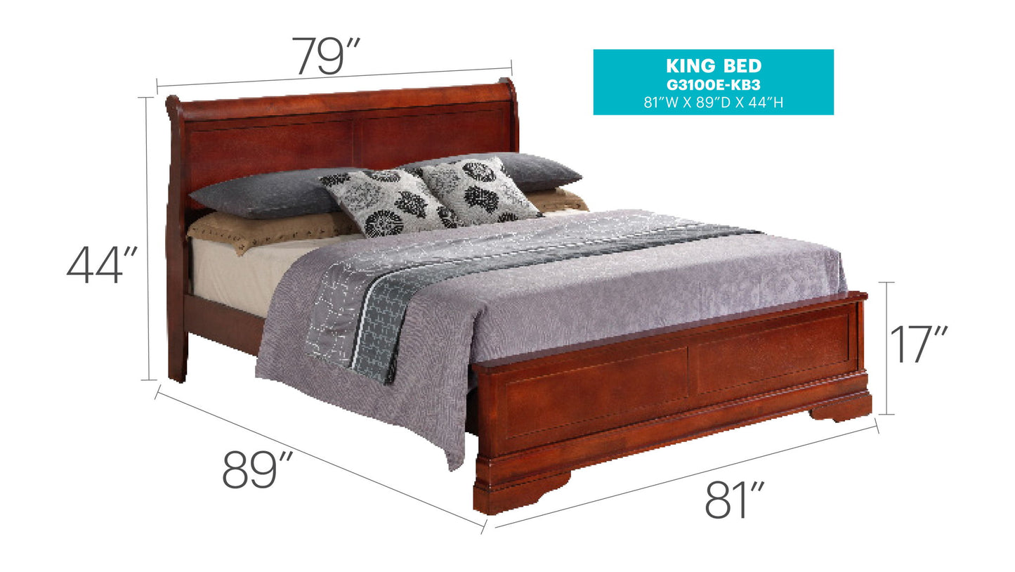 Glory Furniture - Louis Phillipe - Bed