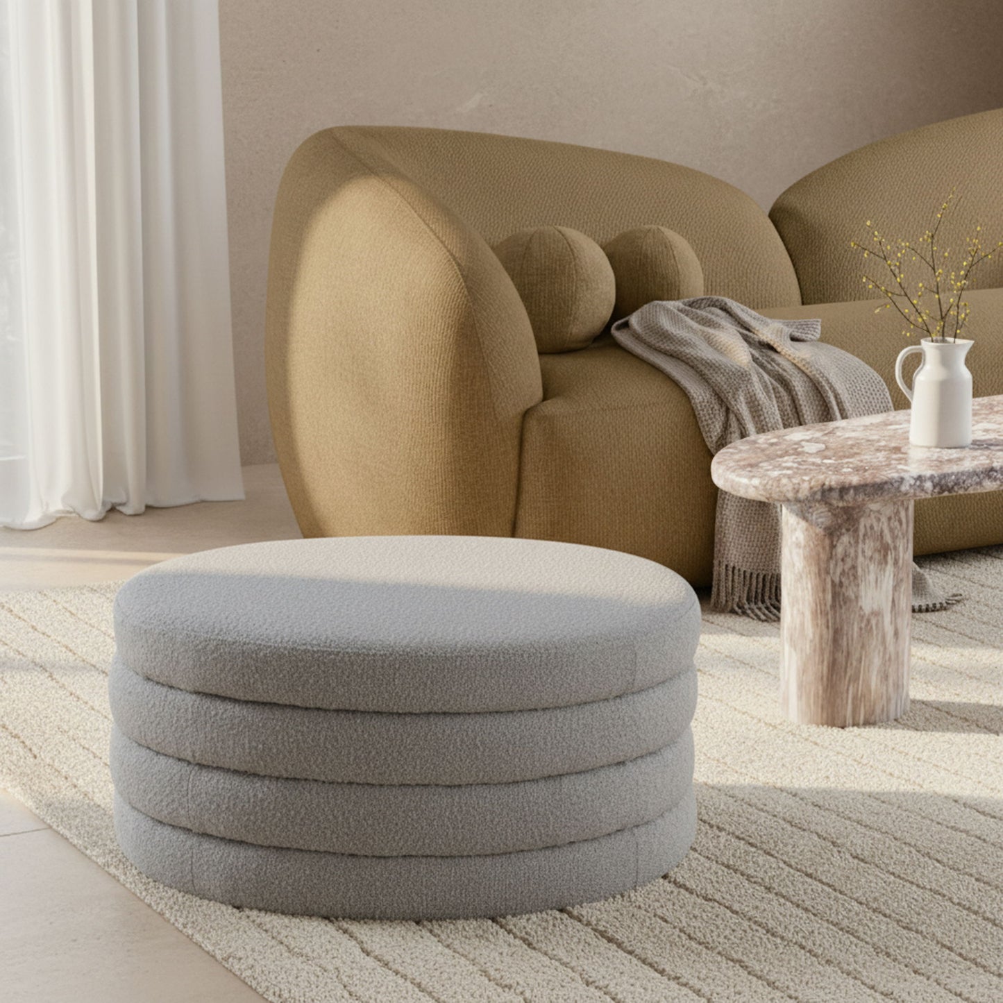 Aphia - Ottoman, Coffee Table