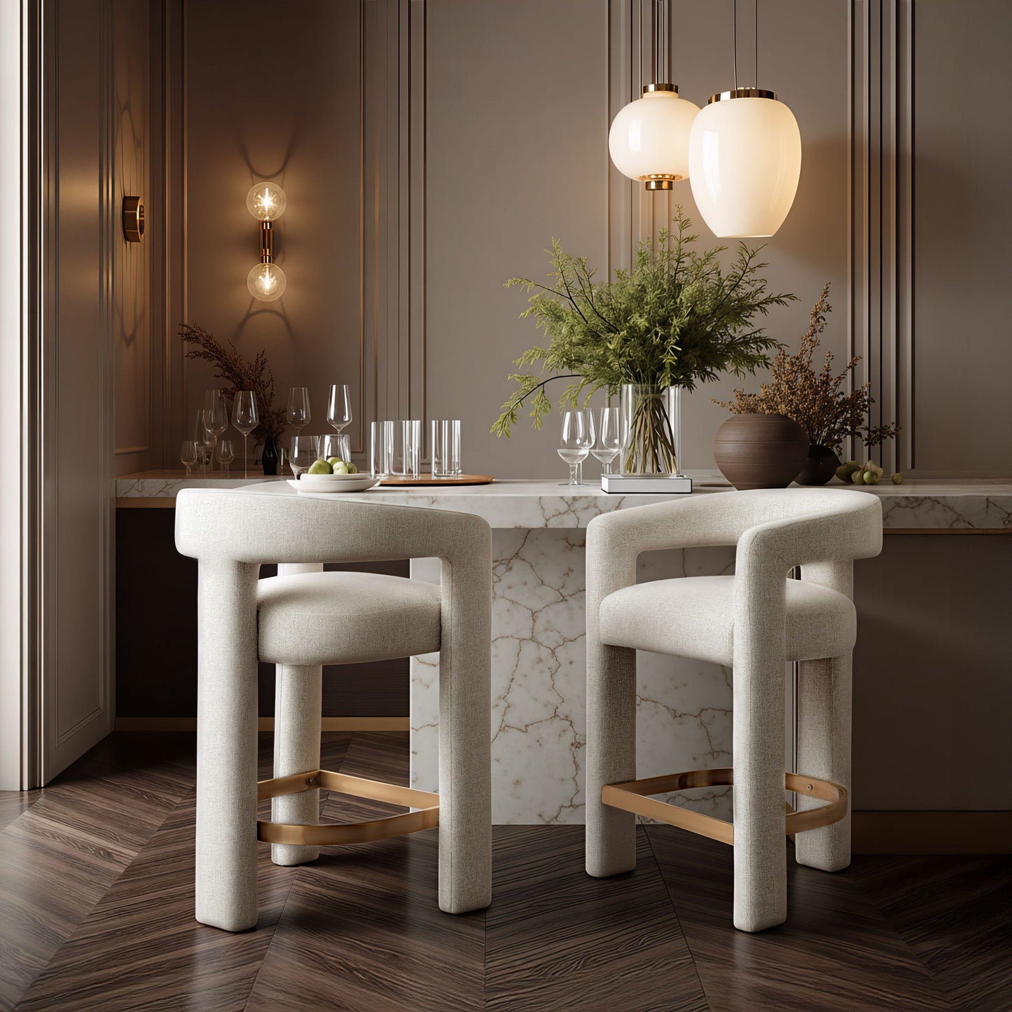 Saiko - Counter Stool - Beige