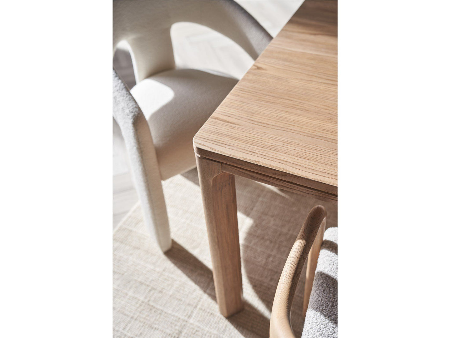 Modern - Malone Dining Table - Light Brown