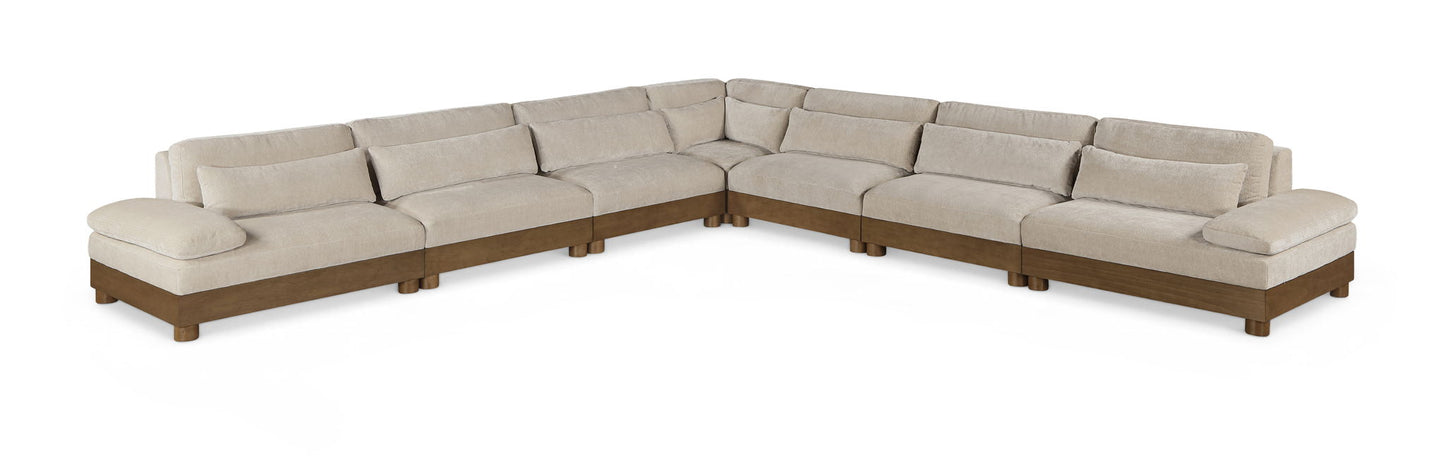 Turin - Fabric Upholstered Modular Sectional - Taupe
