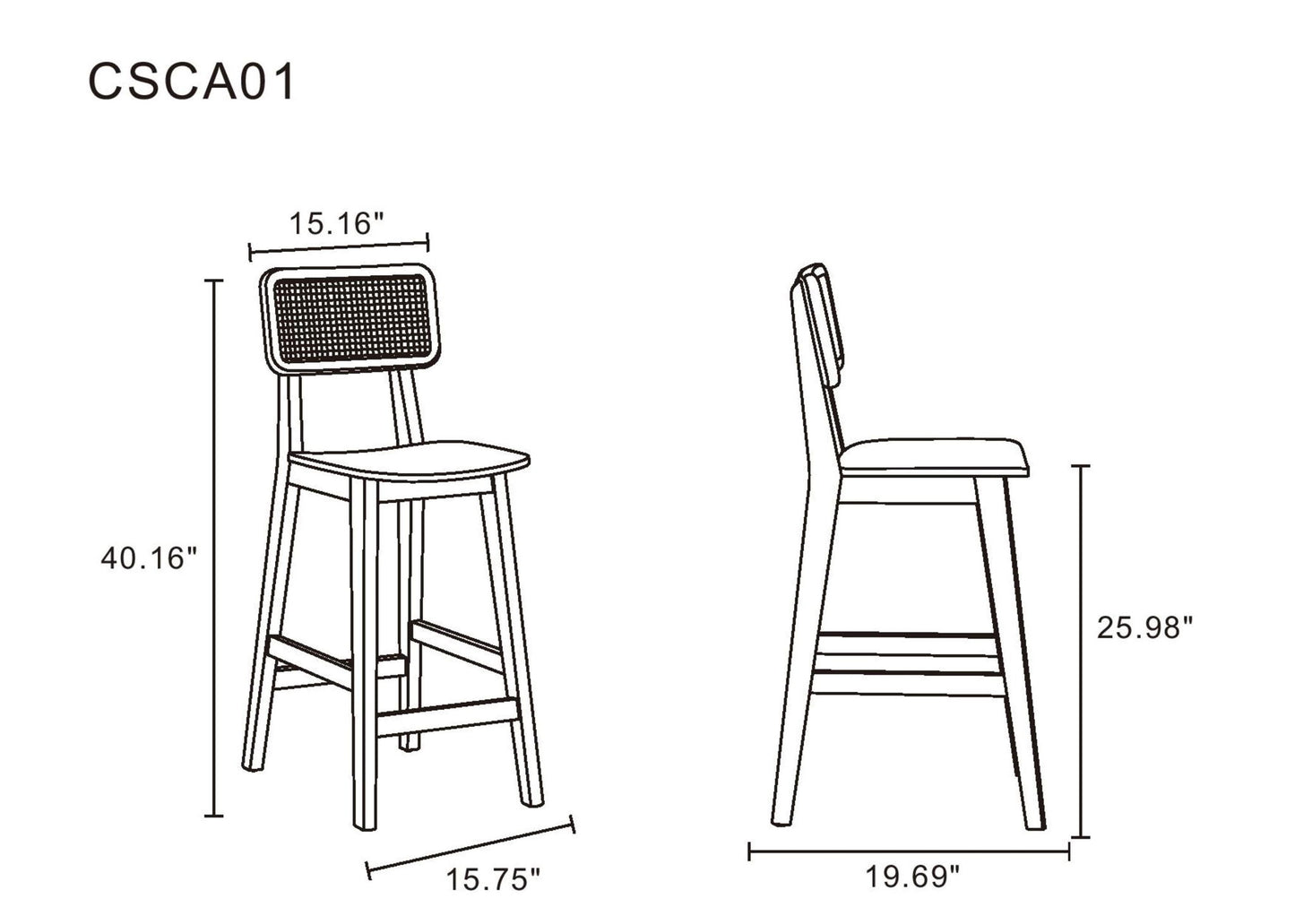 Manhattan Versailles - Counter Stool