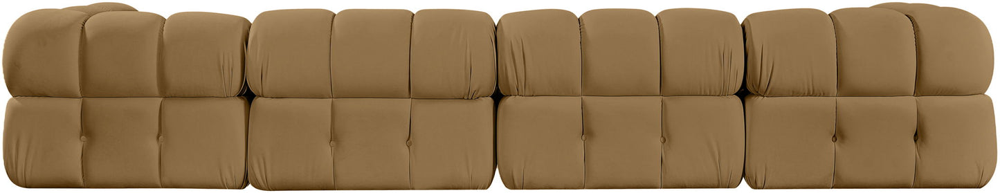Orin - Fabric Velvet 5 Piece Modular Sectional