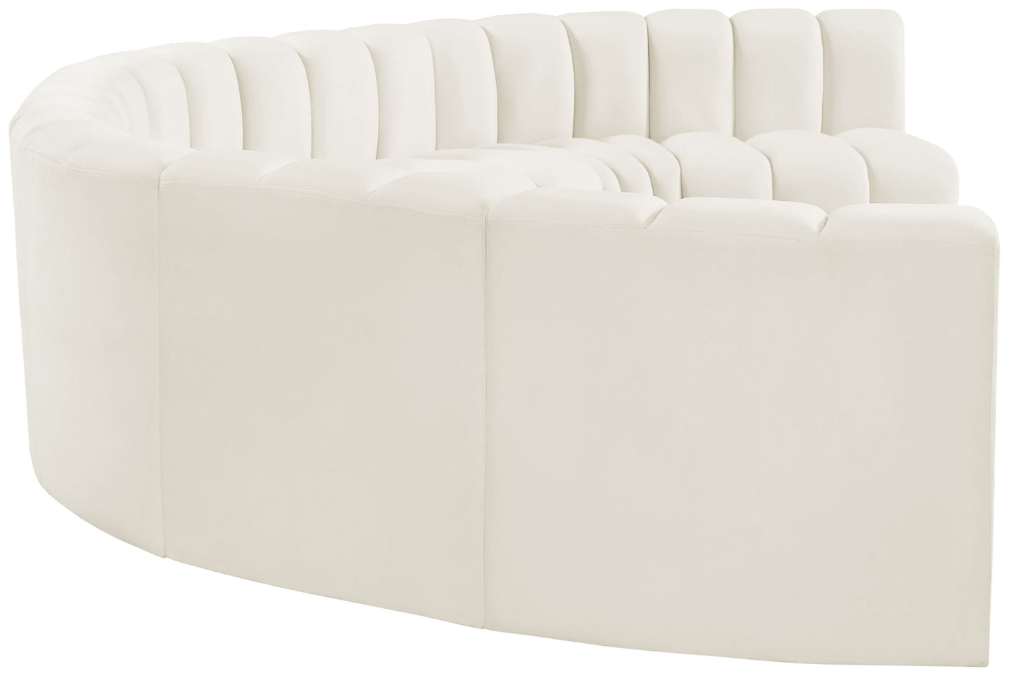 Arc - Velvet 8 Piece U-Shaped Modular Sofa