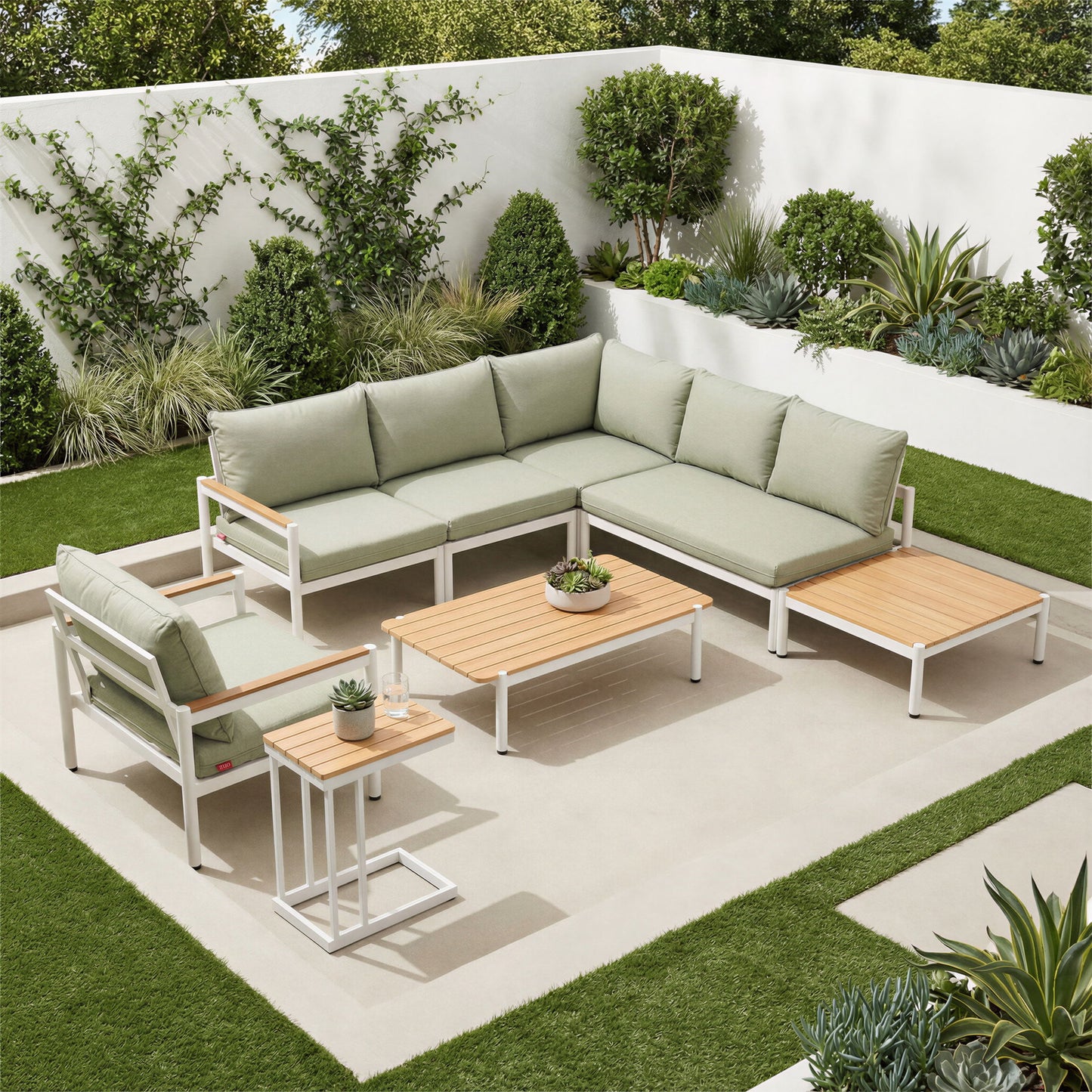 Lychee - Coffee Table - Natural / White