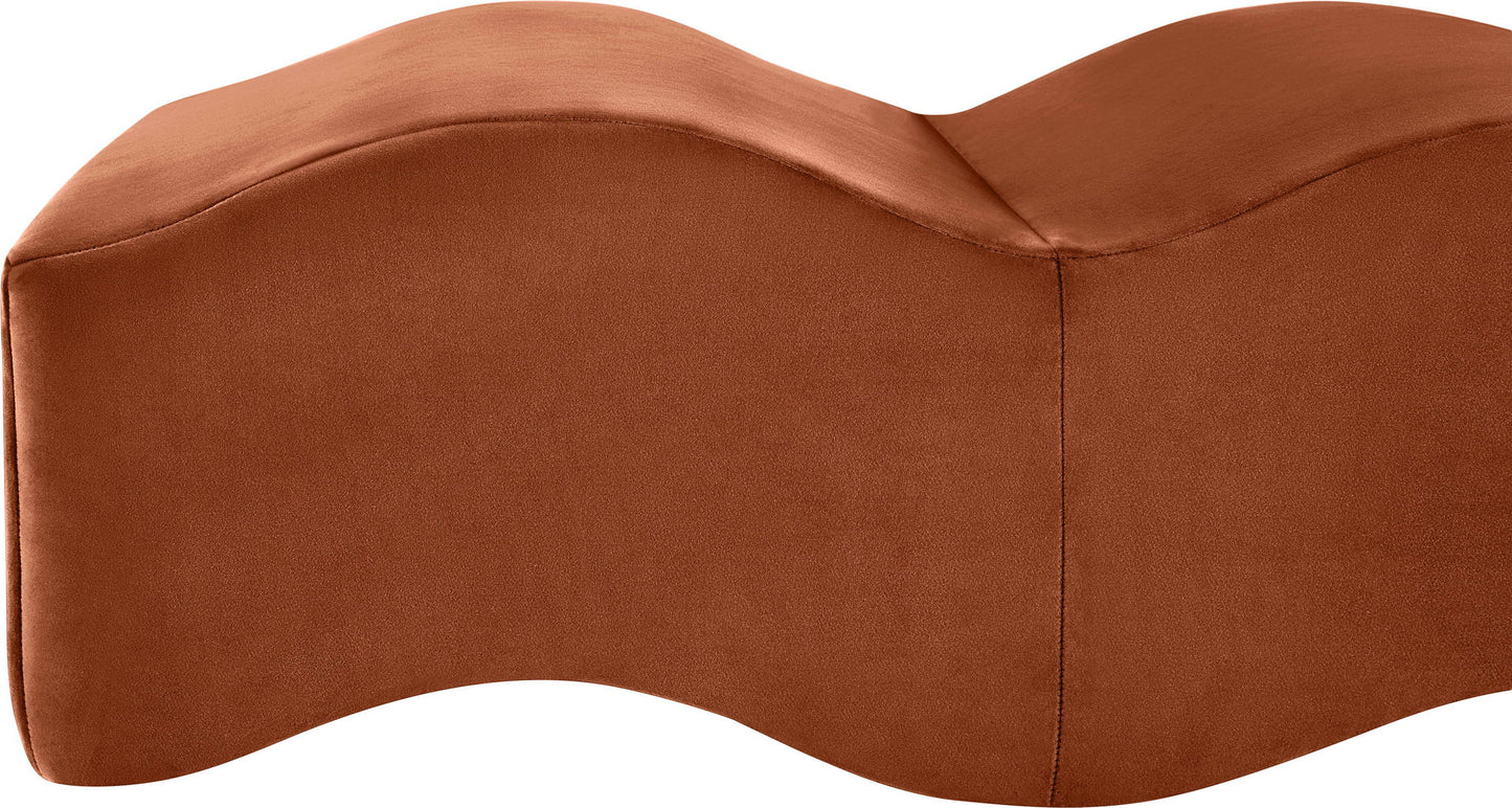 Wave - Velvet Bench