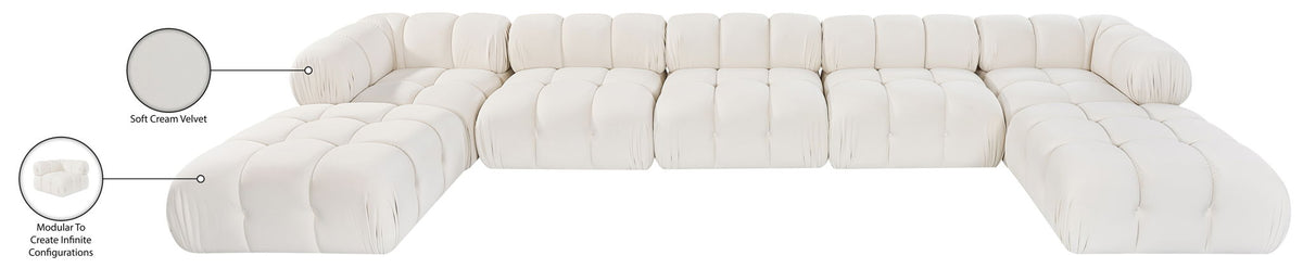 Orin - 7 Piece Modular Sectional (3 Modular Chairs, 2 Corner Chairs & 2 Ottomans)