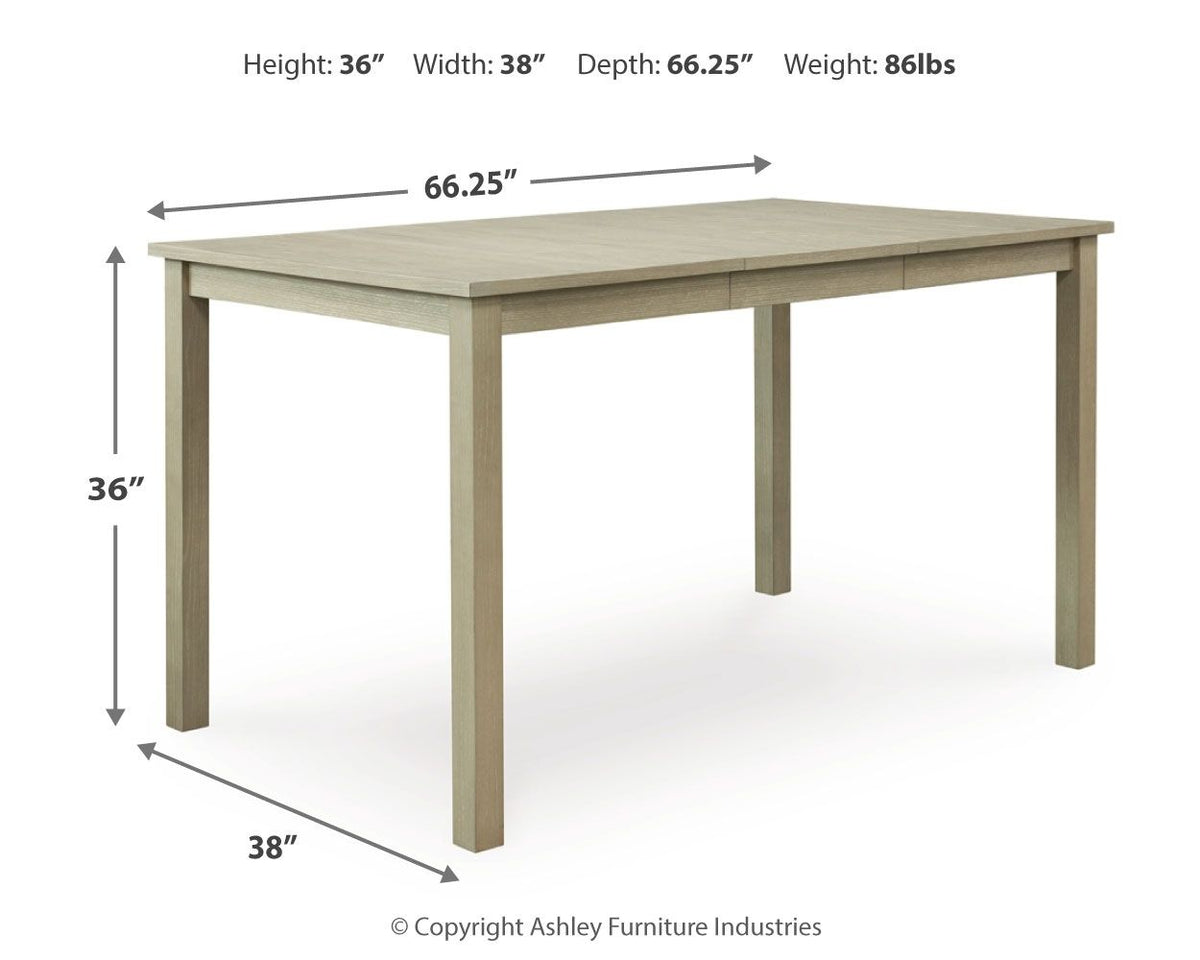 Calmoro - Dining Room Counter Extension Table - Gray