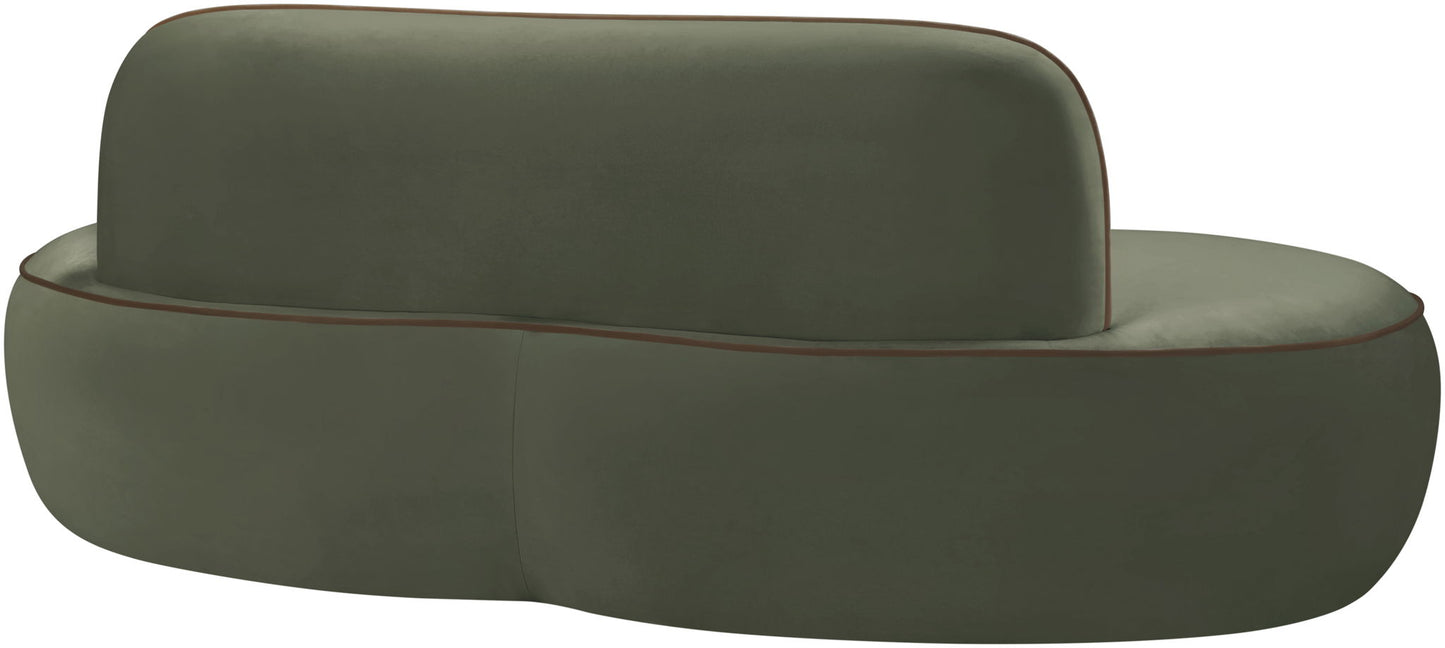 Swerve - Velvet 77" Upholstered Loveseat