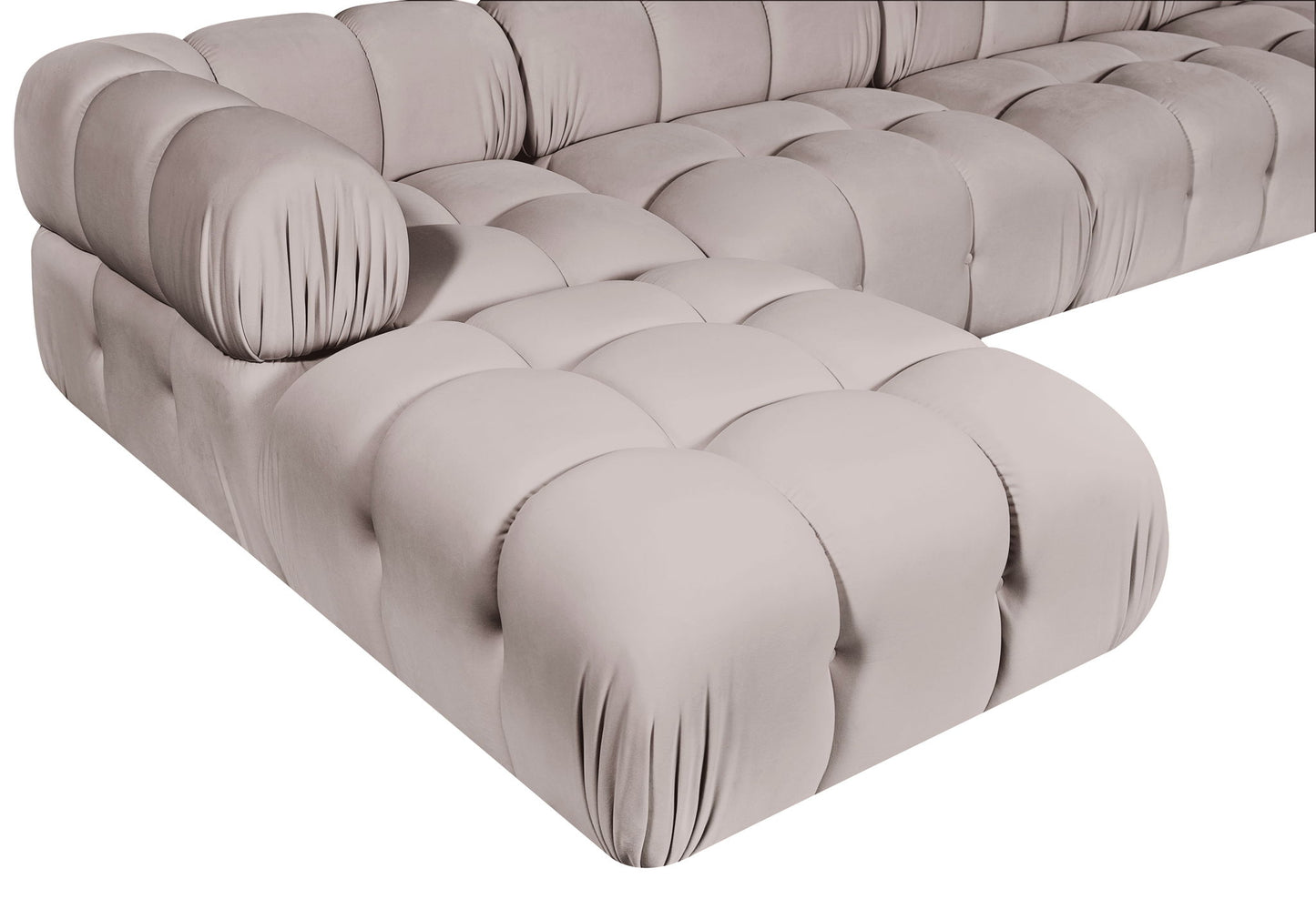Orin - Fabric Velvet 5 Piece Modular Sectional