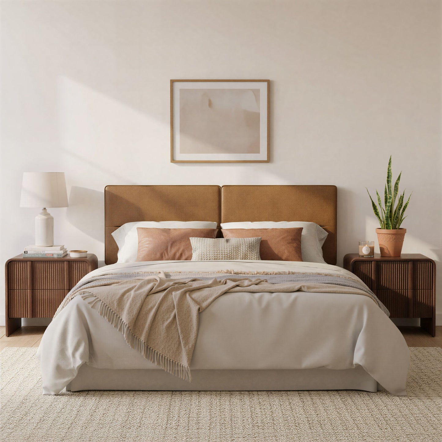 Cove - Floating Queen Headboard - Brown