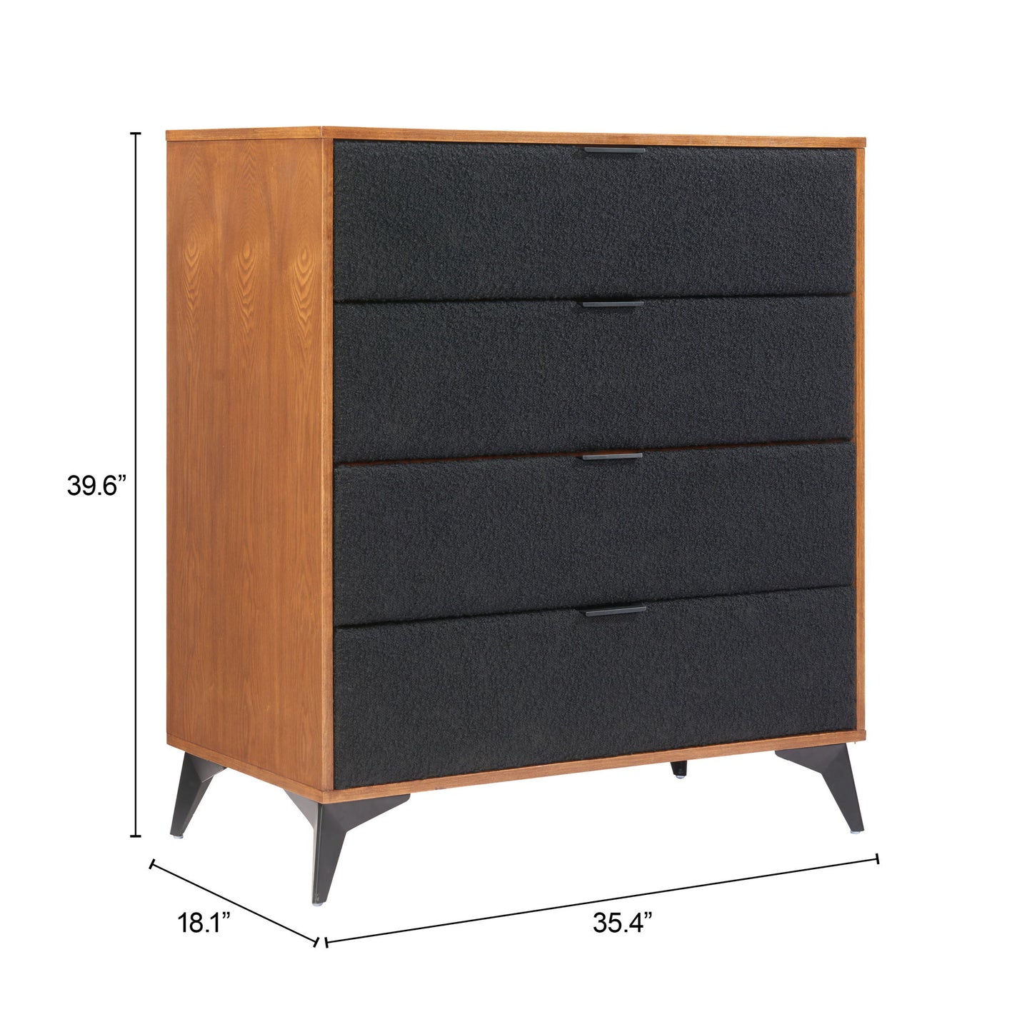 Zarif - Chest - Black / Walnut