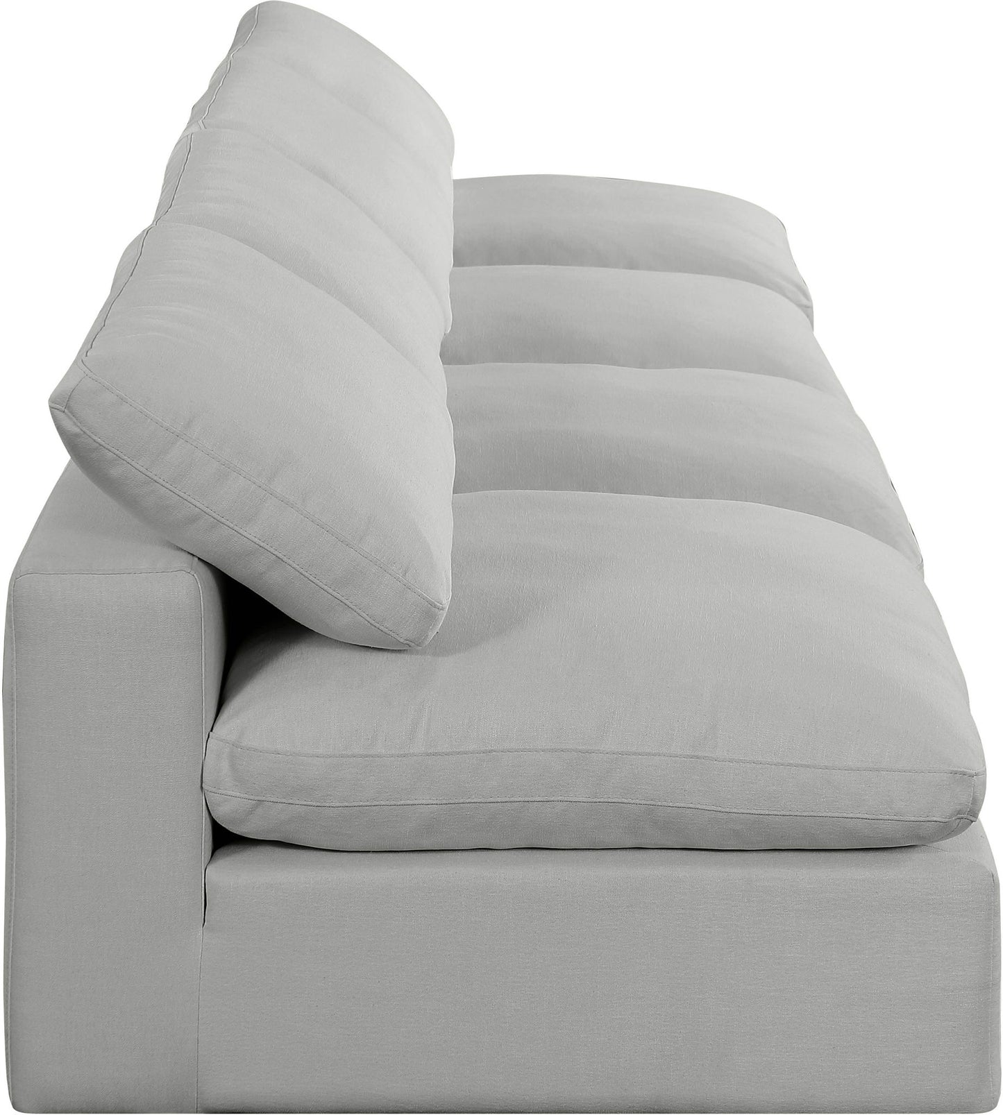 Comfy - Linen Modular Armless Sofa 4 Seats