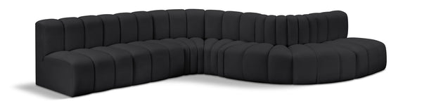 Arc - Faux Leather 7 Piece Modular Sofa