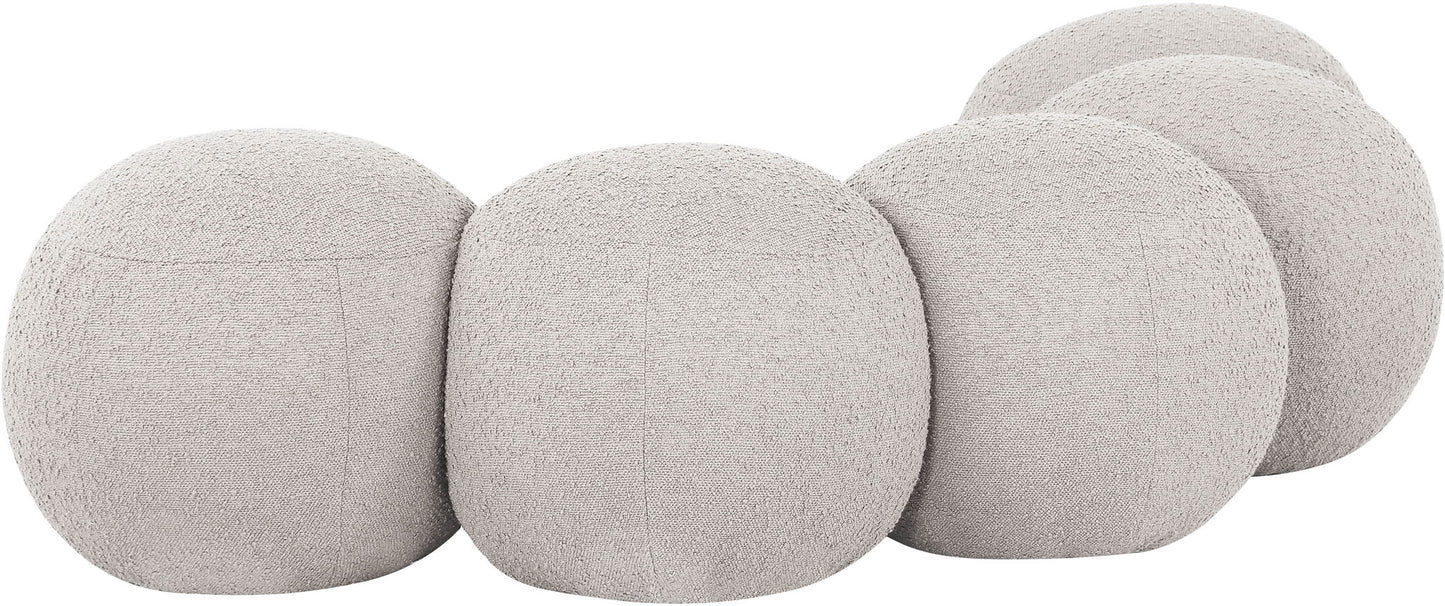 Apollo - Boucle Fabric Bench