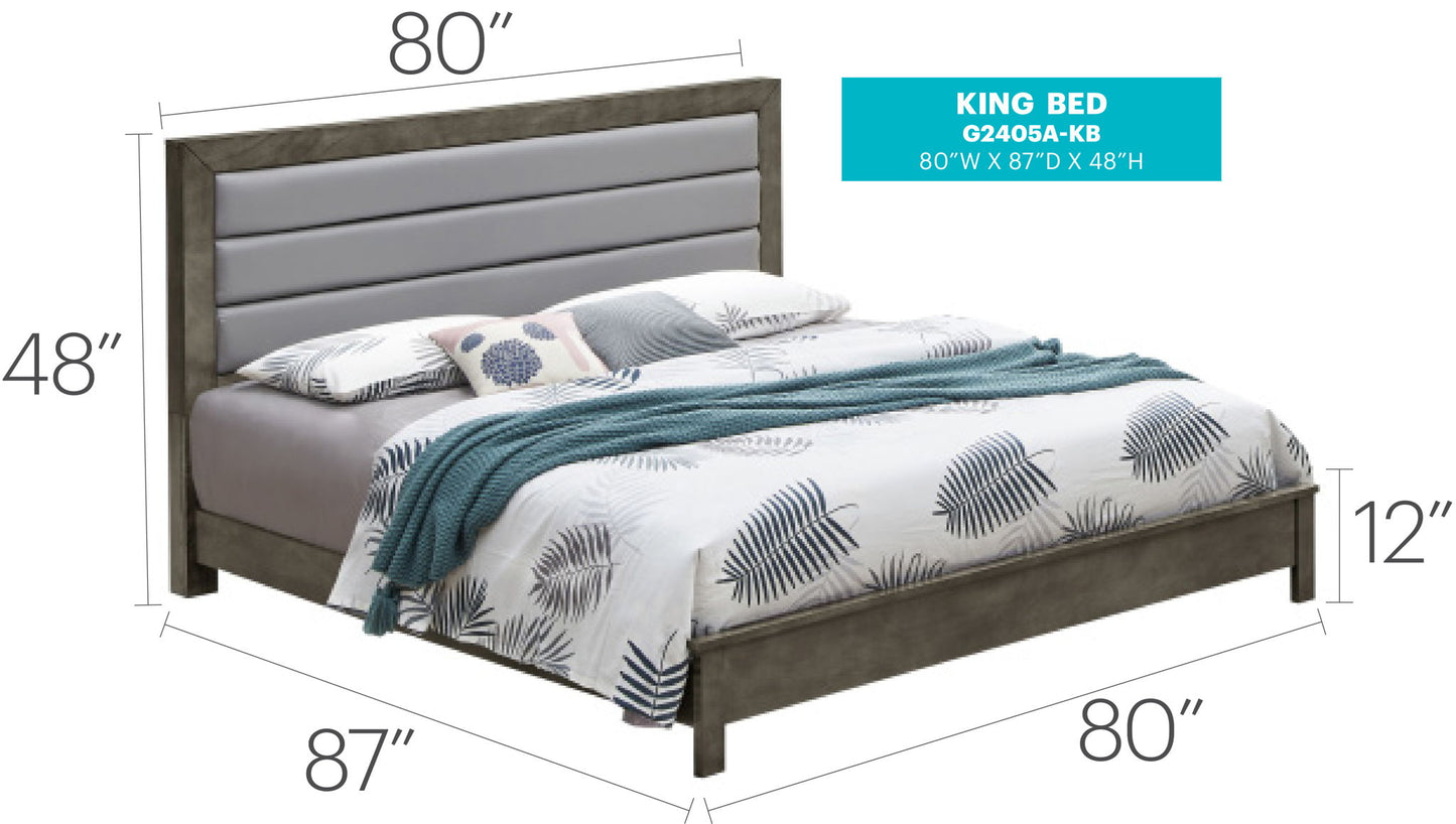Glory Furniture - Burlington - Upholstered Bed
