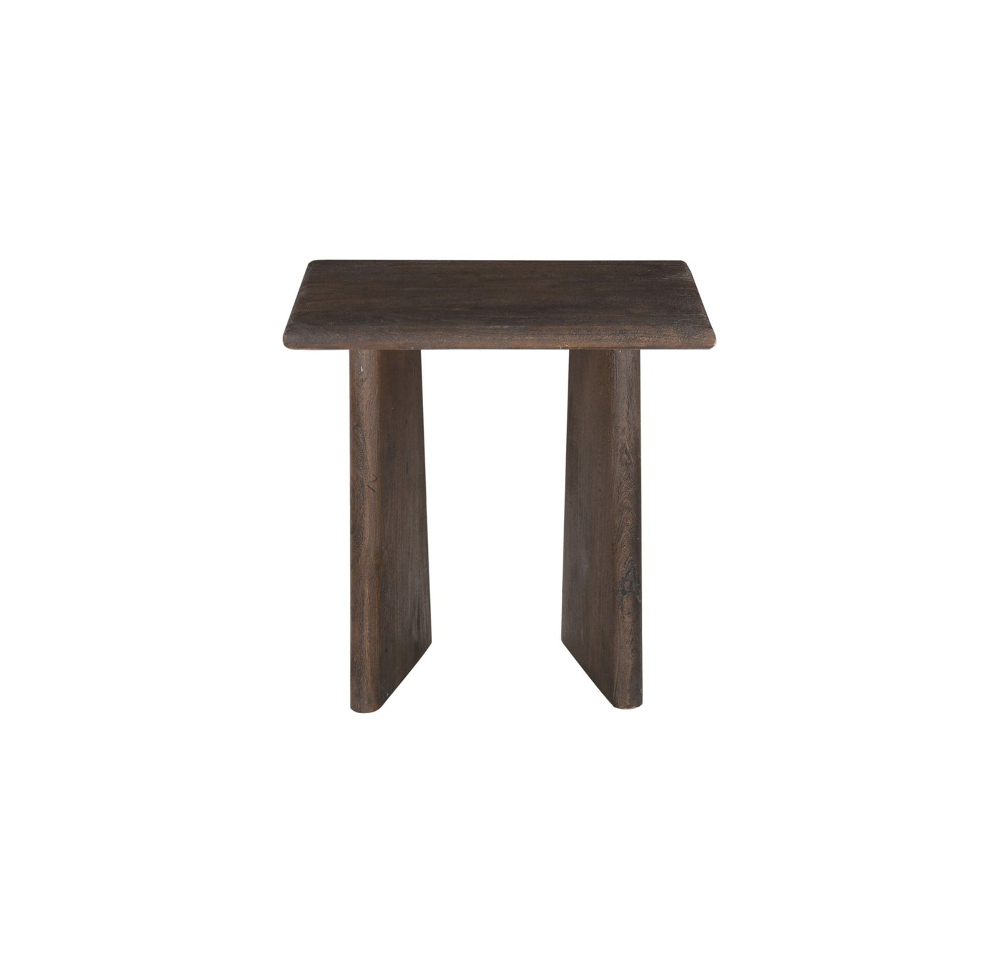 Lasso - Square End Table - Antique Natural Mango With Sandblasting