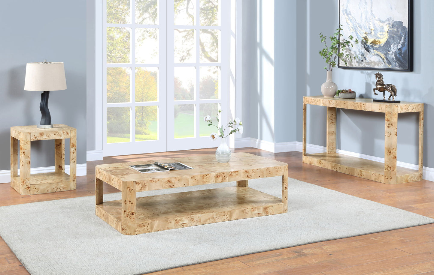 Reeves - Burl Wood Table