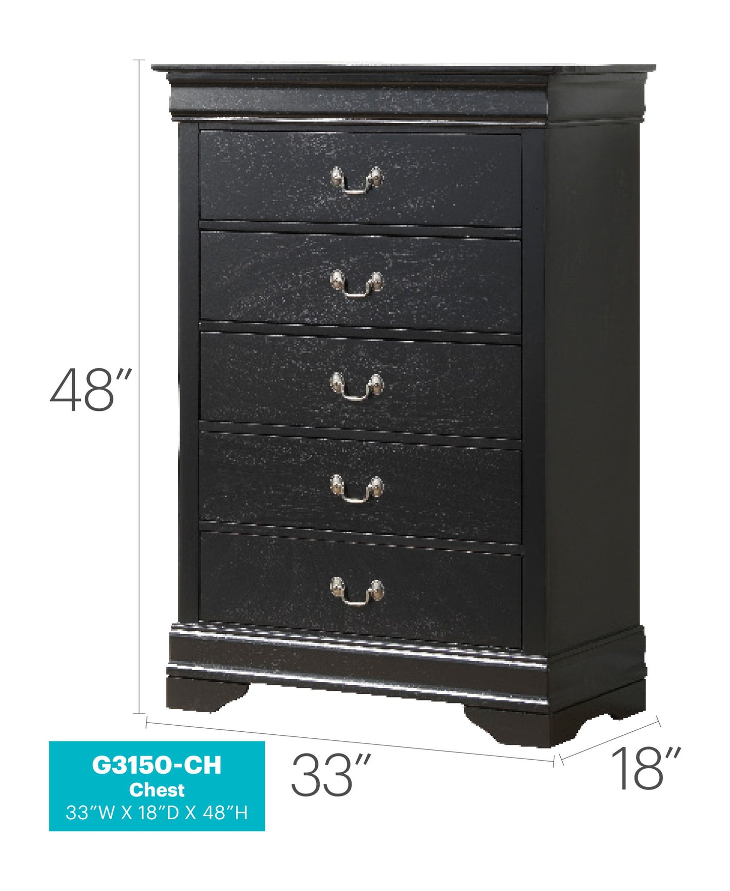 Glory Furniture - Louis Phillipe - Accent Chest