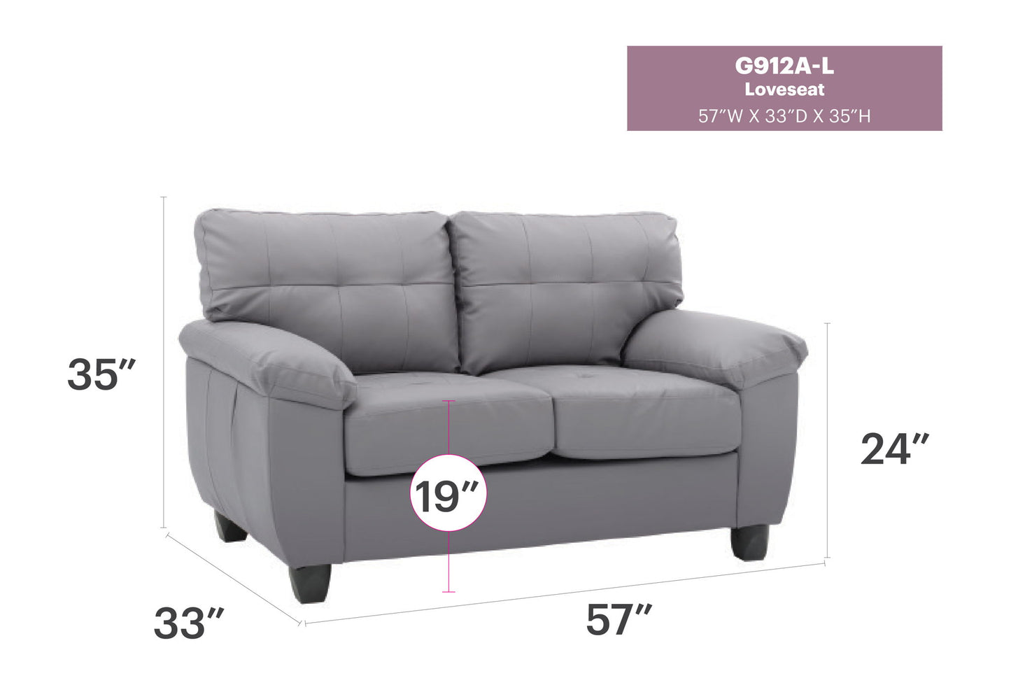 Glory Furniture - Gallant - Loveseat