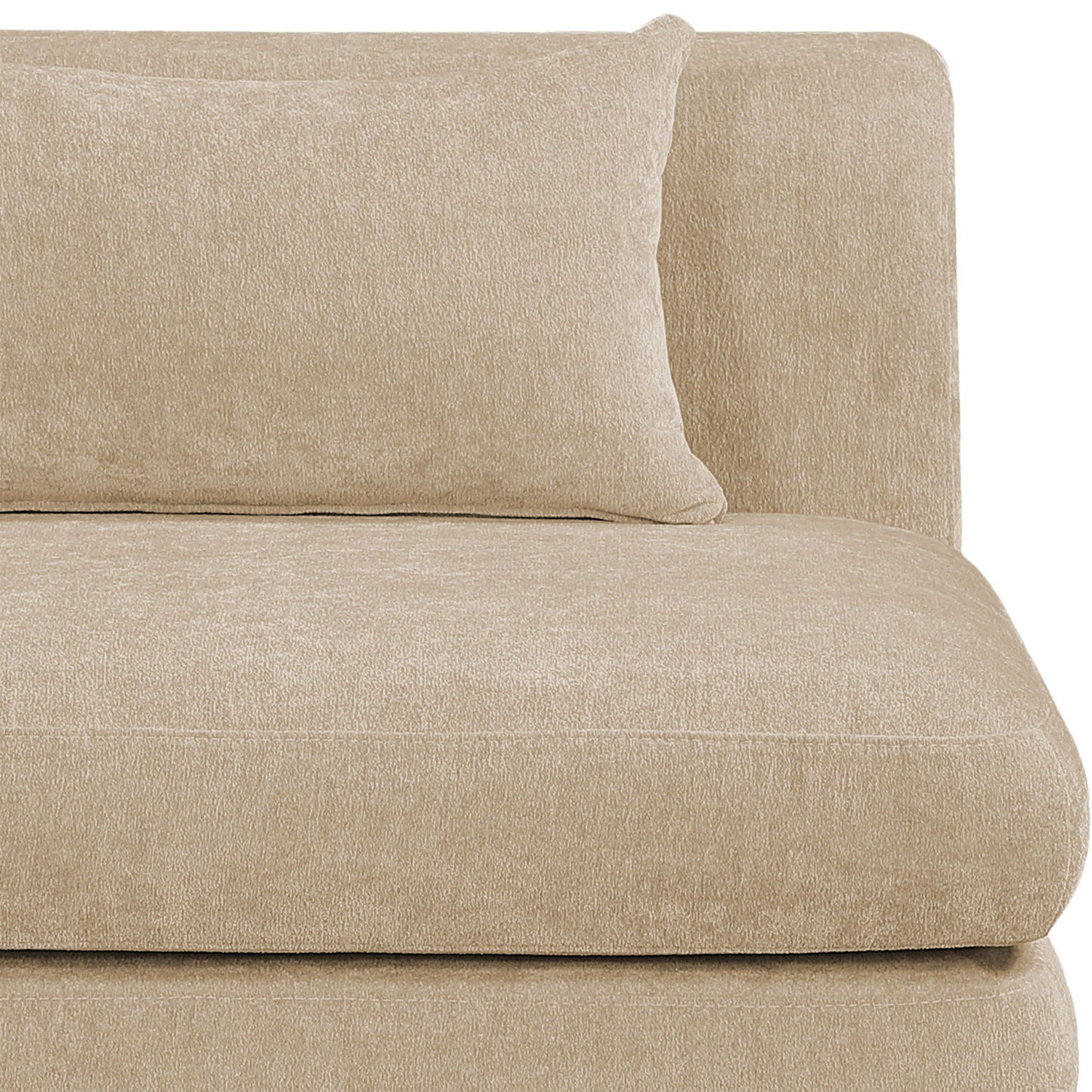 Stellar - Chenille Fabric Upholstered Modular Armless Chair