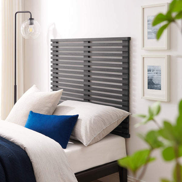 Render Wall Mount Headboard - Twin, Charcoal