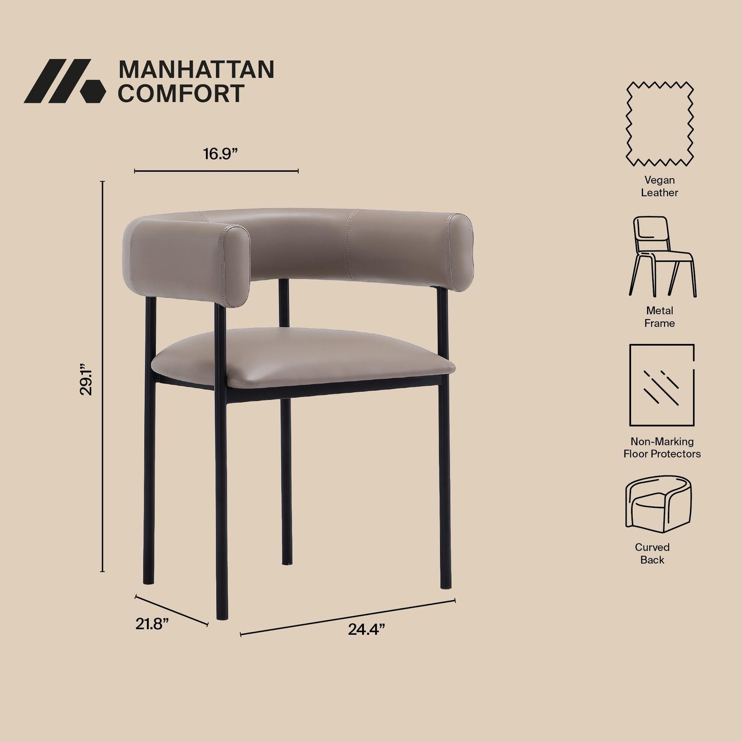 Manhattan Onda - Dining Chair