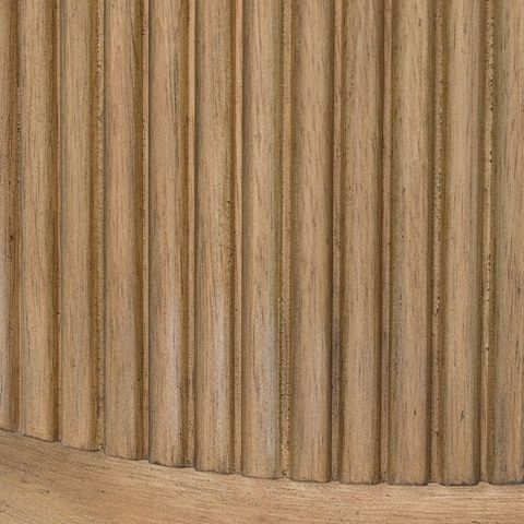 Camdill - Round Cocktail Table - Light Brown / White