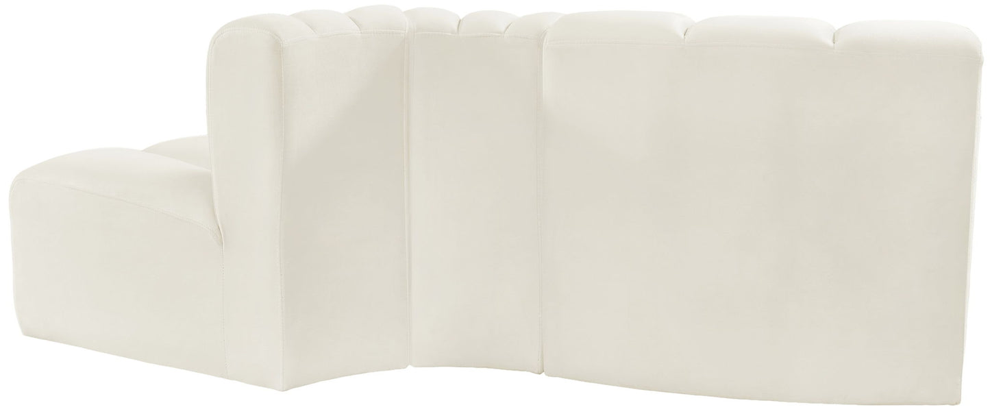 Arc - Velvet 3 Piece Modular Sofa