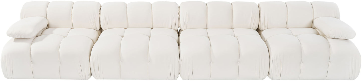 Orin - Velvet 4 Piece Modular Sofa