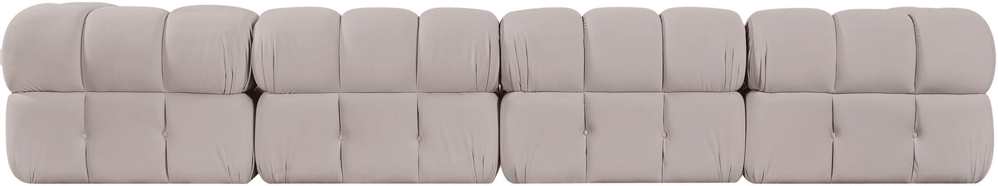 Orin - Fabric Velvet 4 Piece Modular Sofa