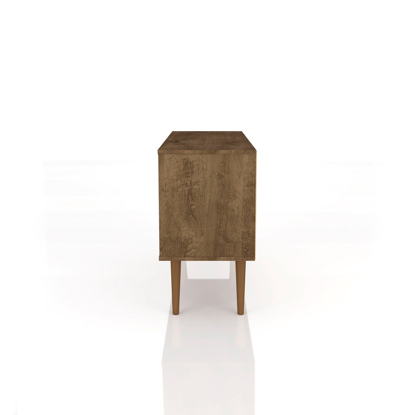 Manhattan Liberty - TV Stand With Rustic Brown Frame