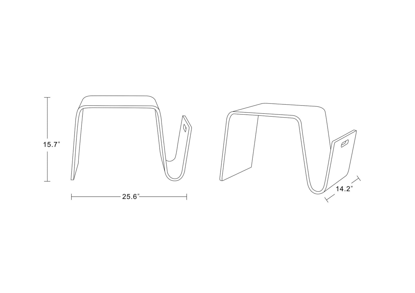 Manhattan Brookside - End Table
