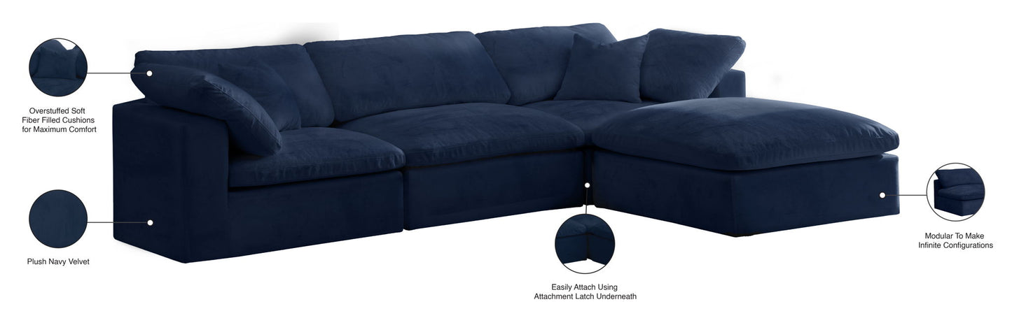 Cozy - 4 Piece Modular Sectional With Chaise