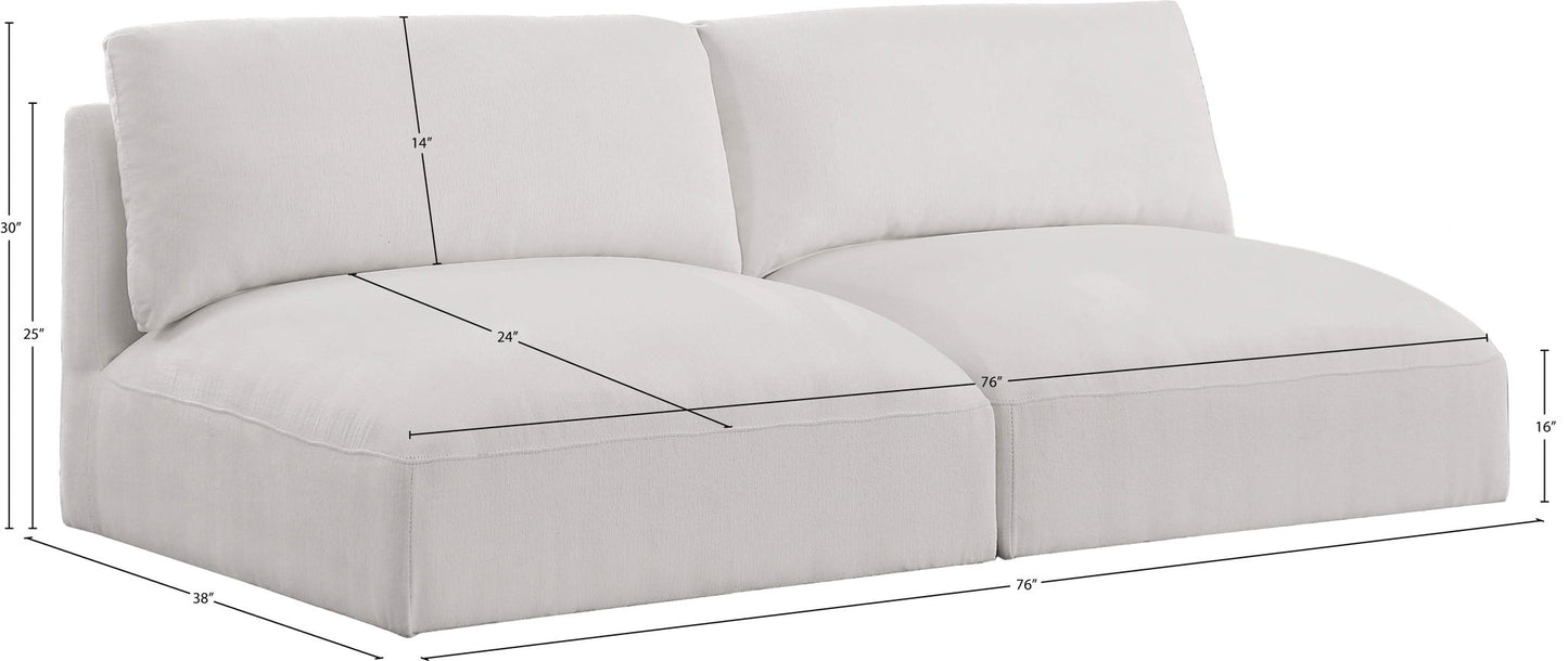 Ease - 2 Seat Modular Armless Sofa