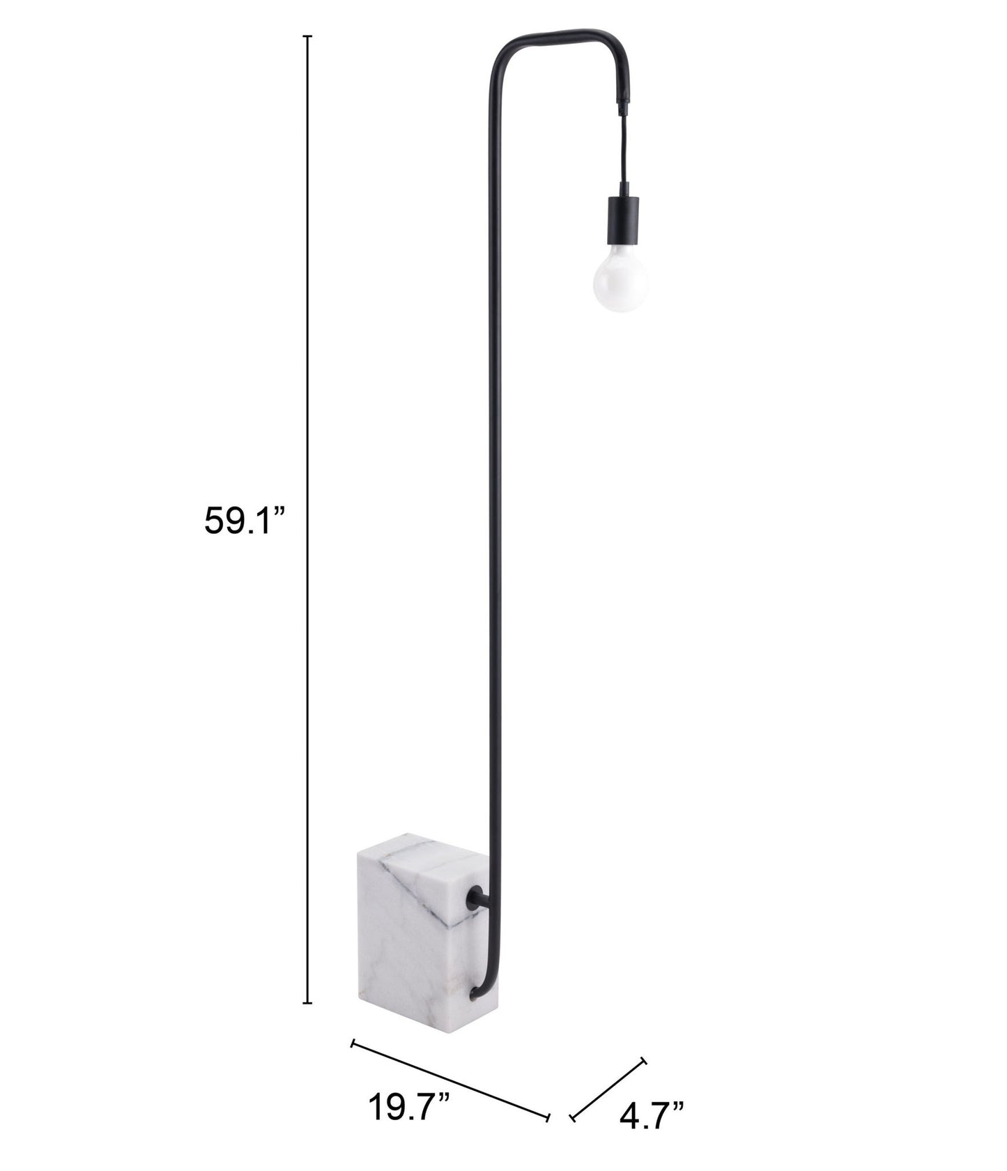 Lancia - Floor Lamp - Black