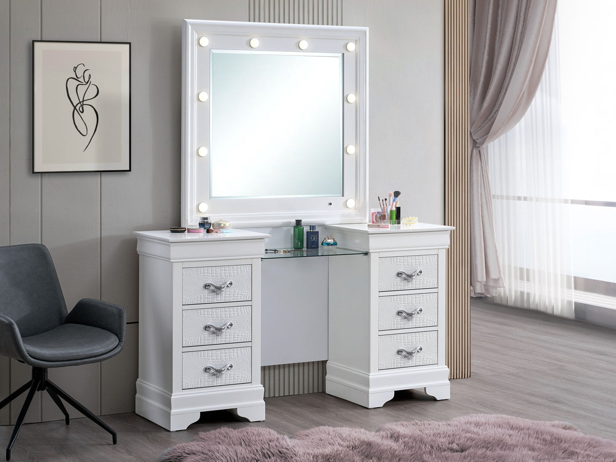 Lorana - Vanity - Sparkling White