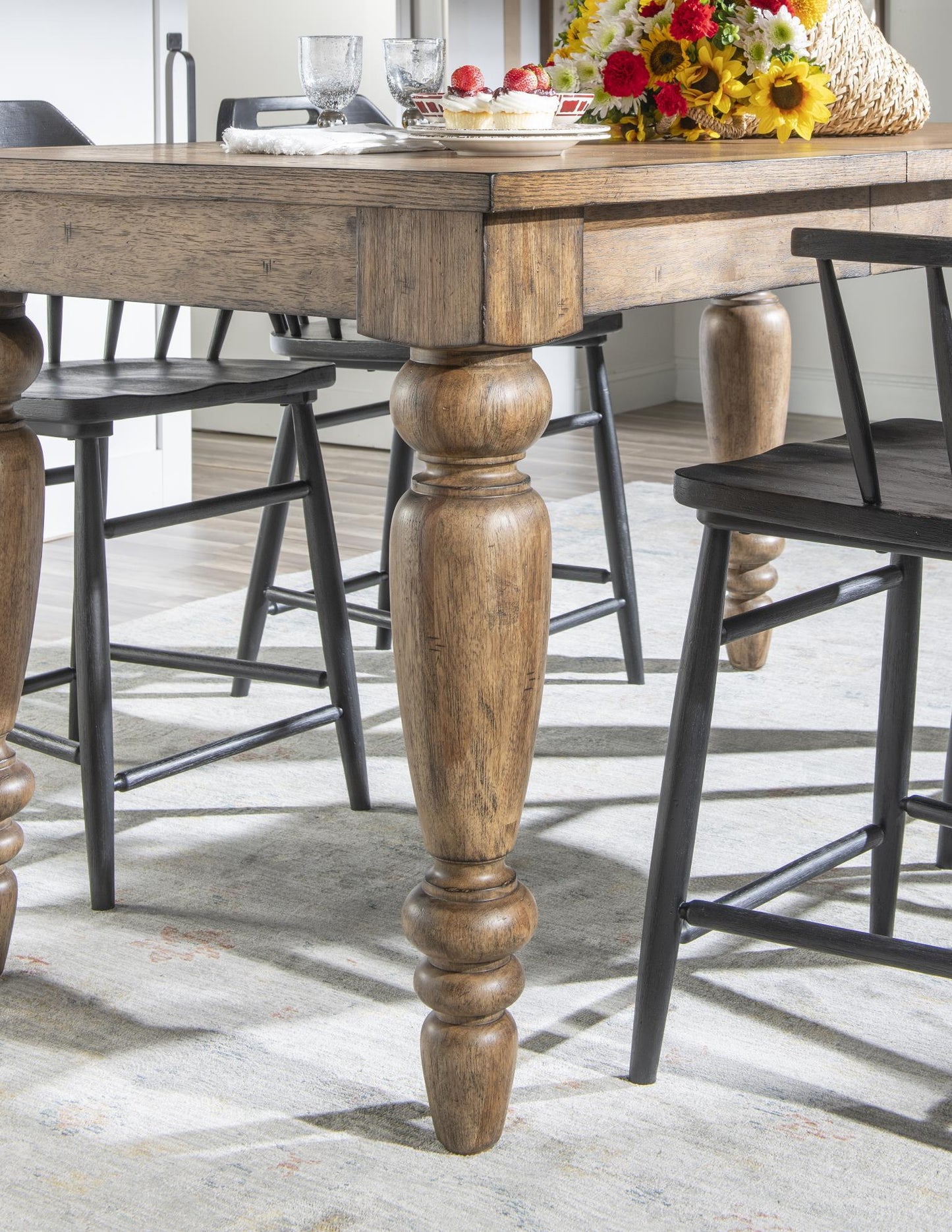 Vintage Market - Chimney Leg Counter Height Table