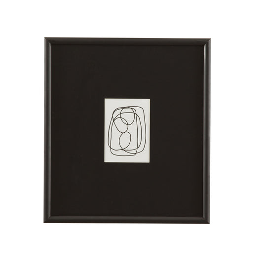 Form Study X Framed Print - Black