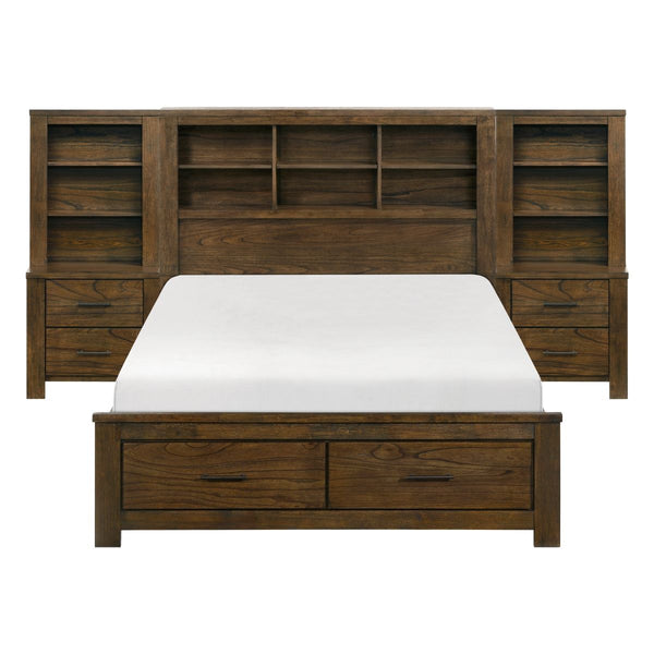 Sullivan 5pc Set Queen Wall Platform Bed (QB+2NS+2NS-P)