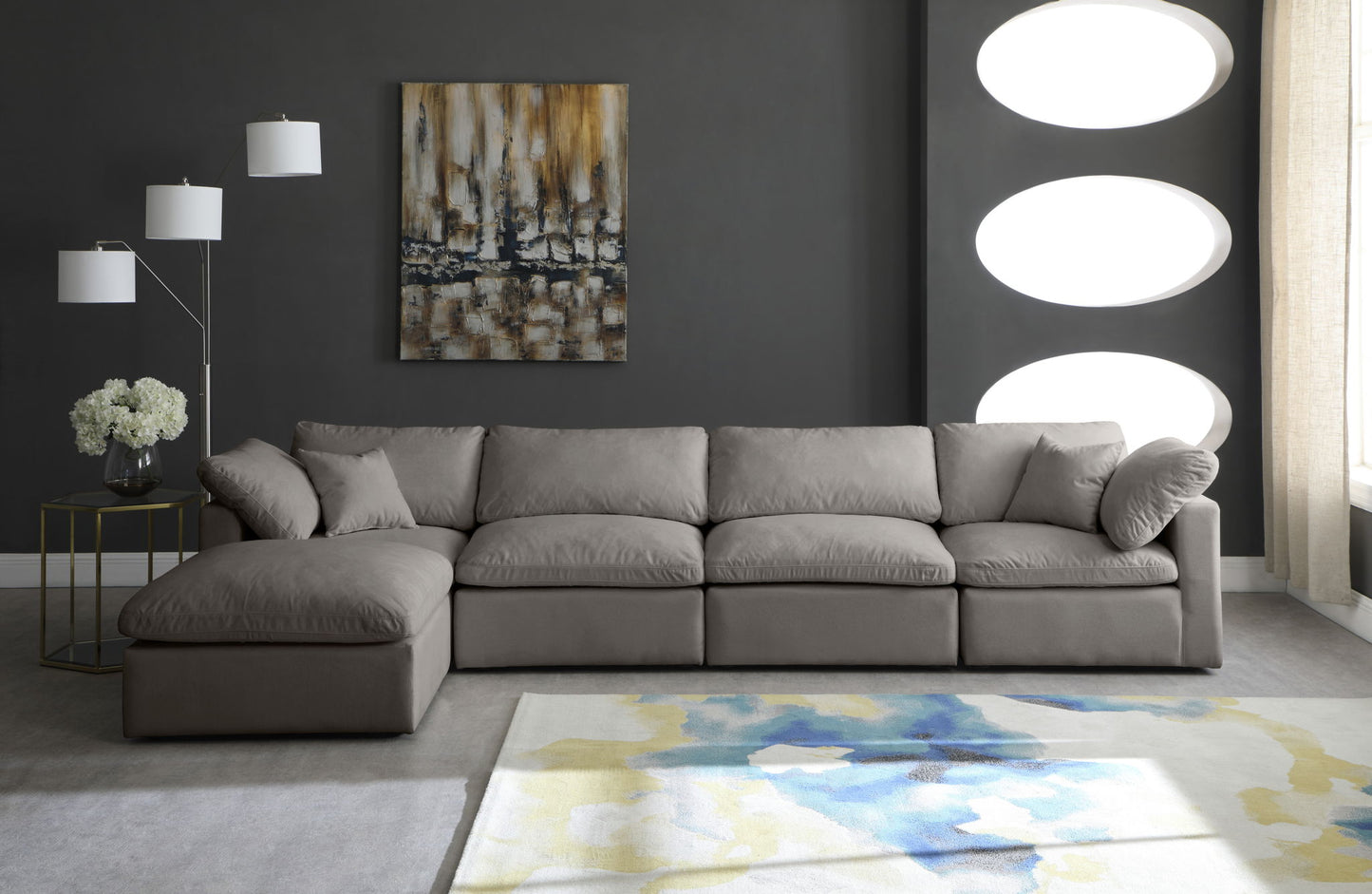 Plush - 5 Piece Modular Sectional