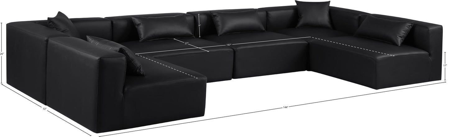 Cube - 6 Piece Modular Armless Sectional
