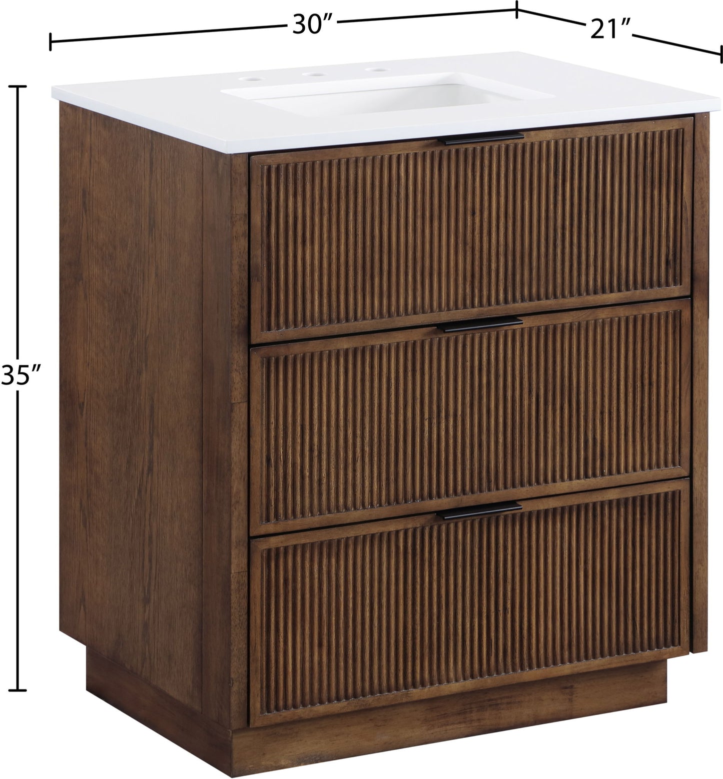 Willard - Engineered Stone And Solid Wood Bathroom Vanity