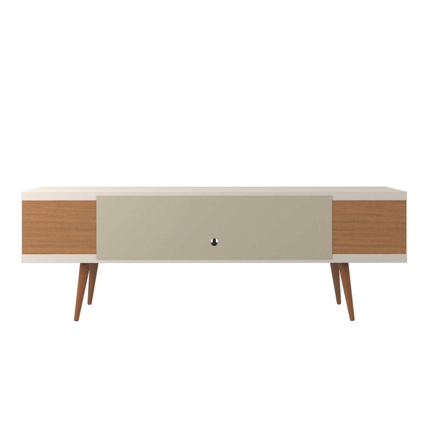 Manhattan Utopia - TV Stand - Off White And Maple Cream